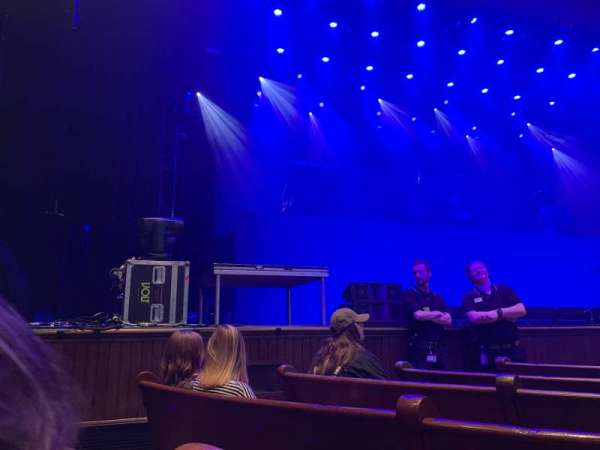 Ryman Auditorium, section: MF-7, row: G, seat: 6