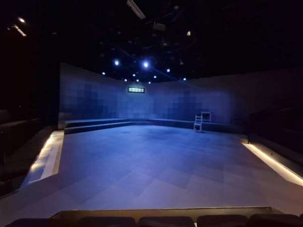 Upstairs at the Belvoir St Theatre, section: Centre, row: B, seat: 17