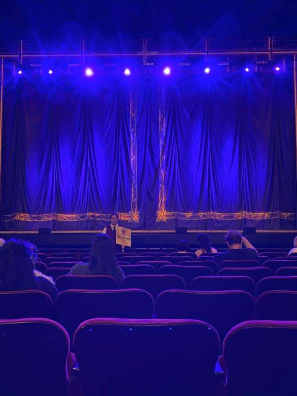 Hollywood Pantages Theatre, section: Orchestra C, row: J, seat: 107