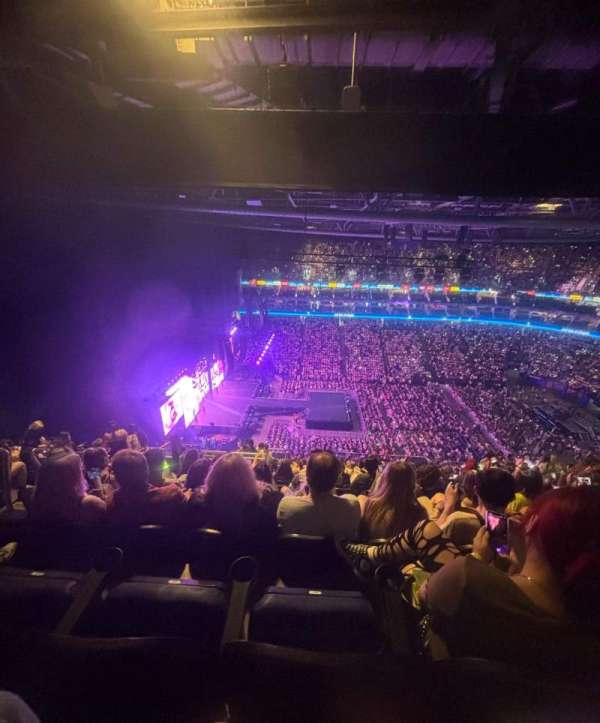 The O2, London, section: 402, row: Q, seat: 491