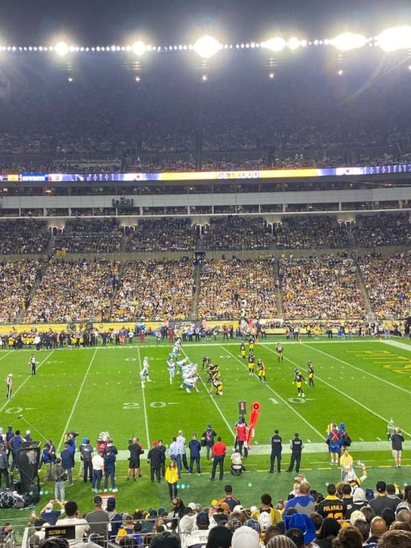 Acrisure Stadium, section: 113, row: Z, seat: 22-23