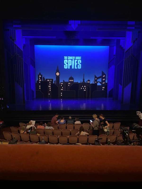 Noël Coward Theatre, section: Royal Circle, row: A, seat: 18