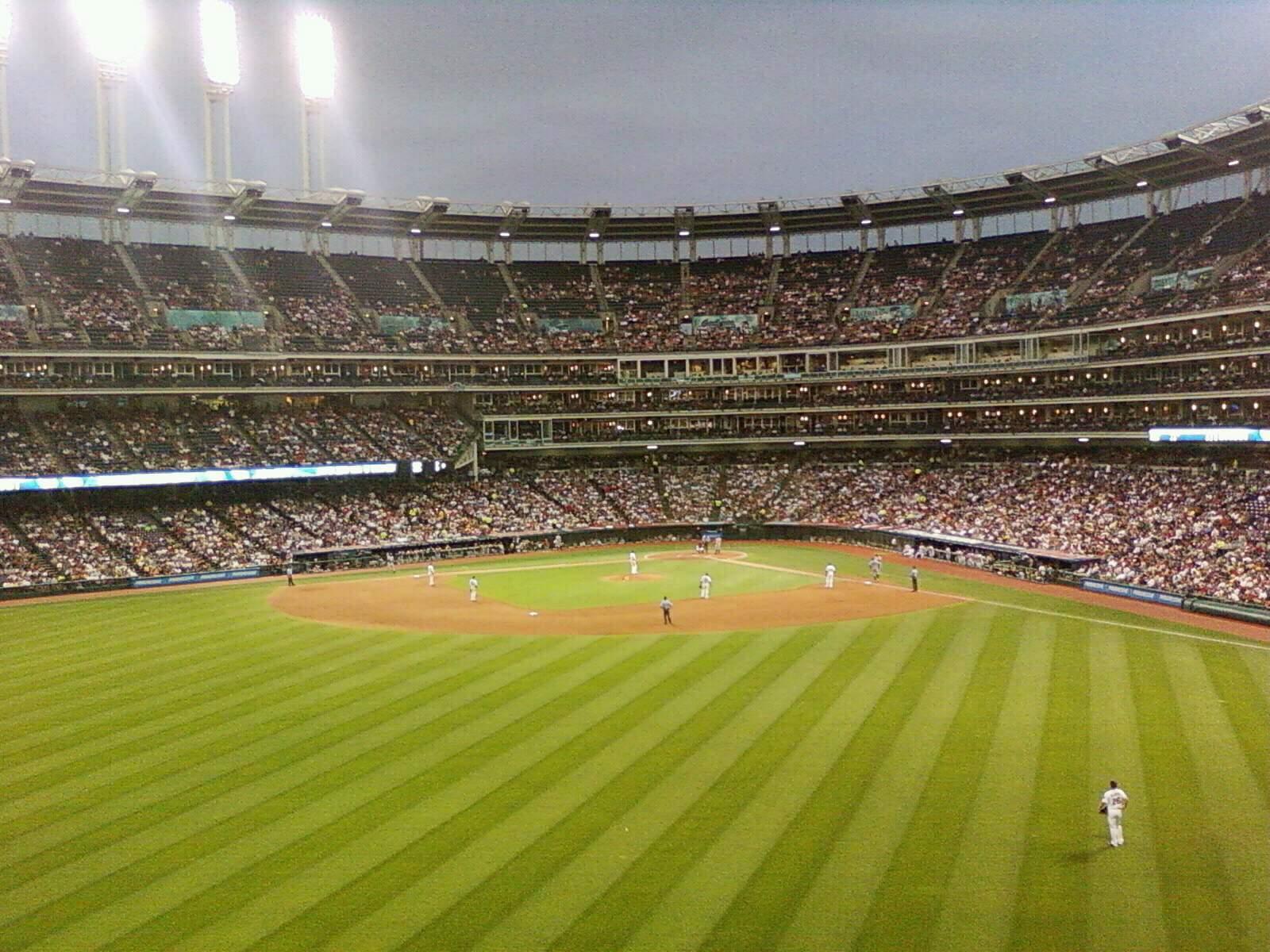 Progressive Field Section 182 Row 1 