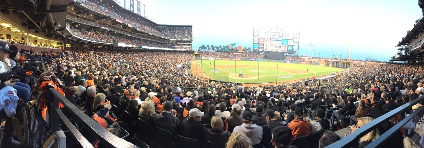 Oracle Park Section 113 Row Last 