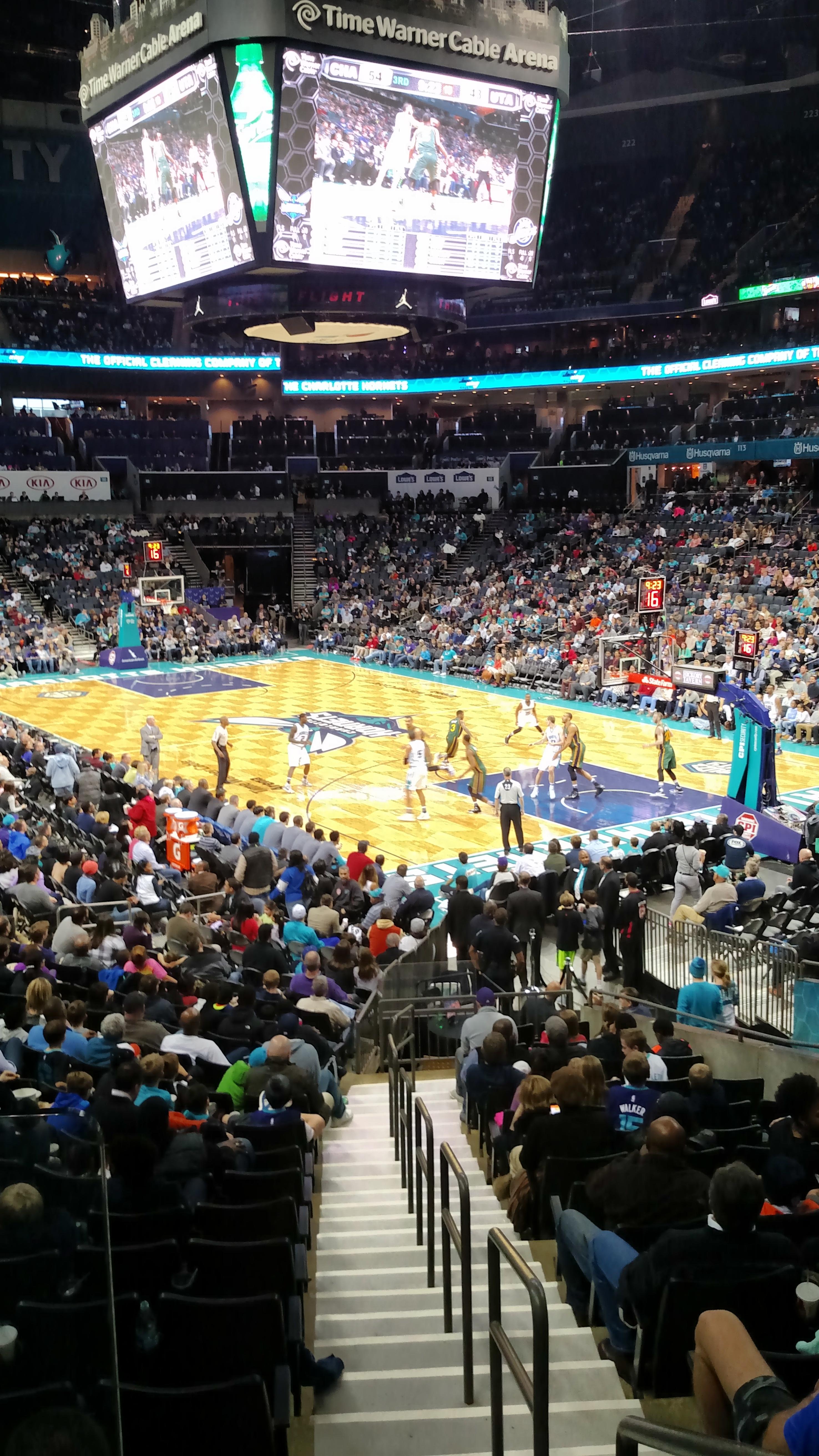 Spectrum Center Section 103 Row R Seat 1