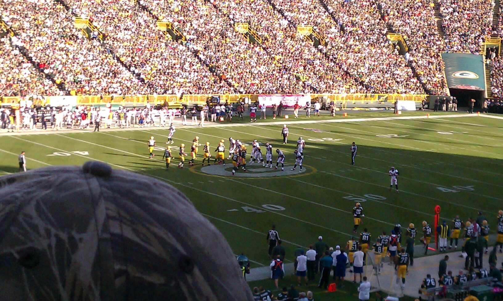 Lambeau Field Section 112 Row 45 Seat 6