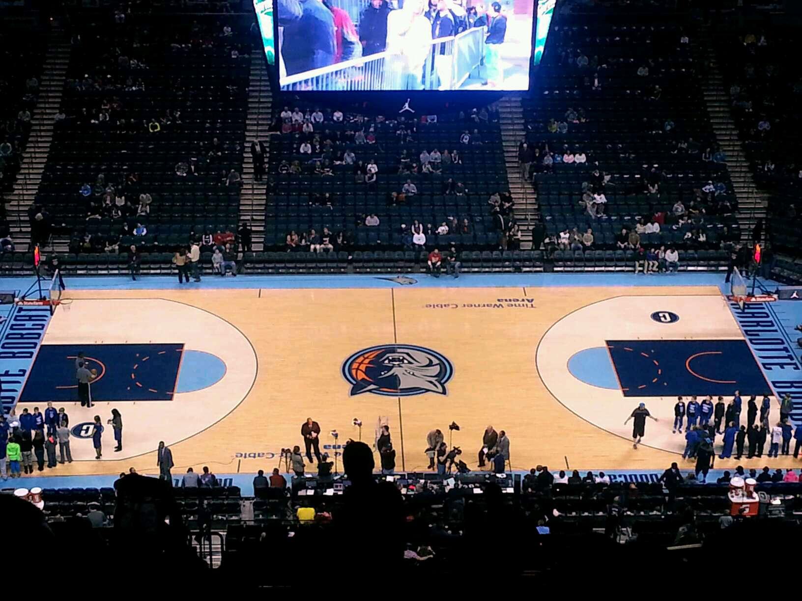Spectrum Center Section 209 Row R Seat 4