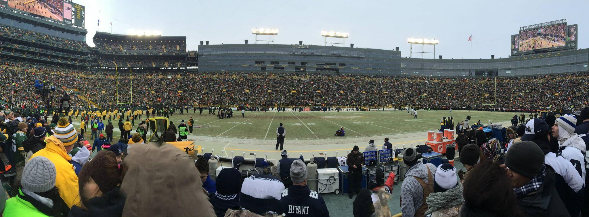 Lambeau Field Section 121 Row 4 Seat 15