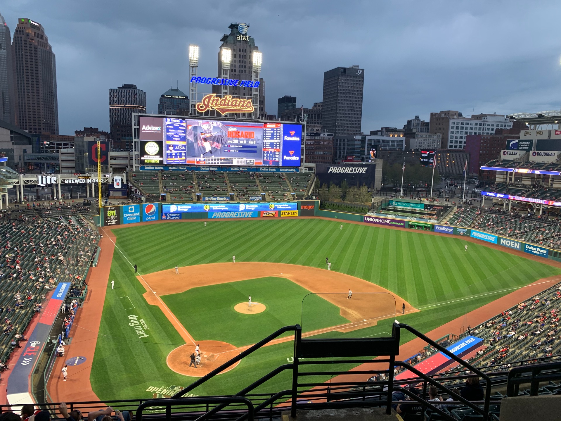 Progressive Field Section 552 Row e 