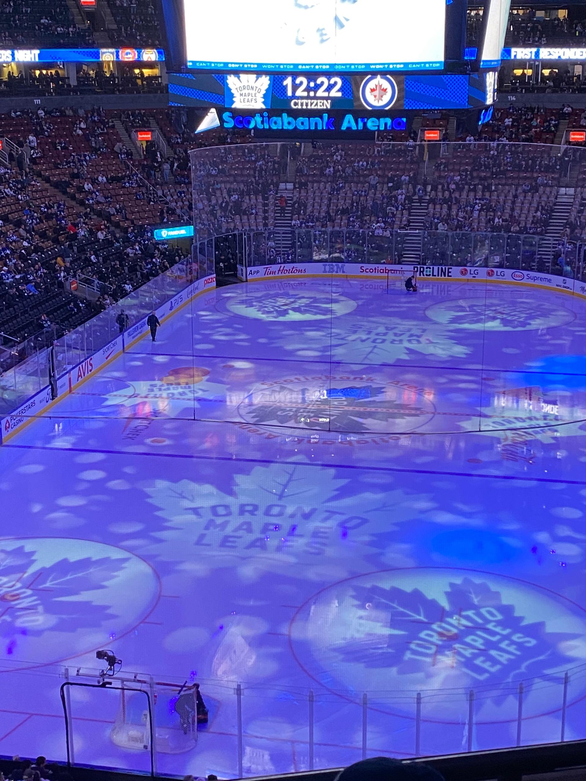 Scotiabank Arena Section 302 Row 3 Seat 21