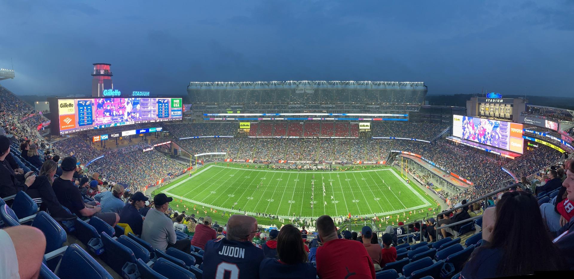 Gillette Stadium Section 331 Row 21 