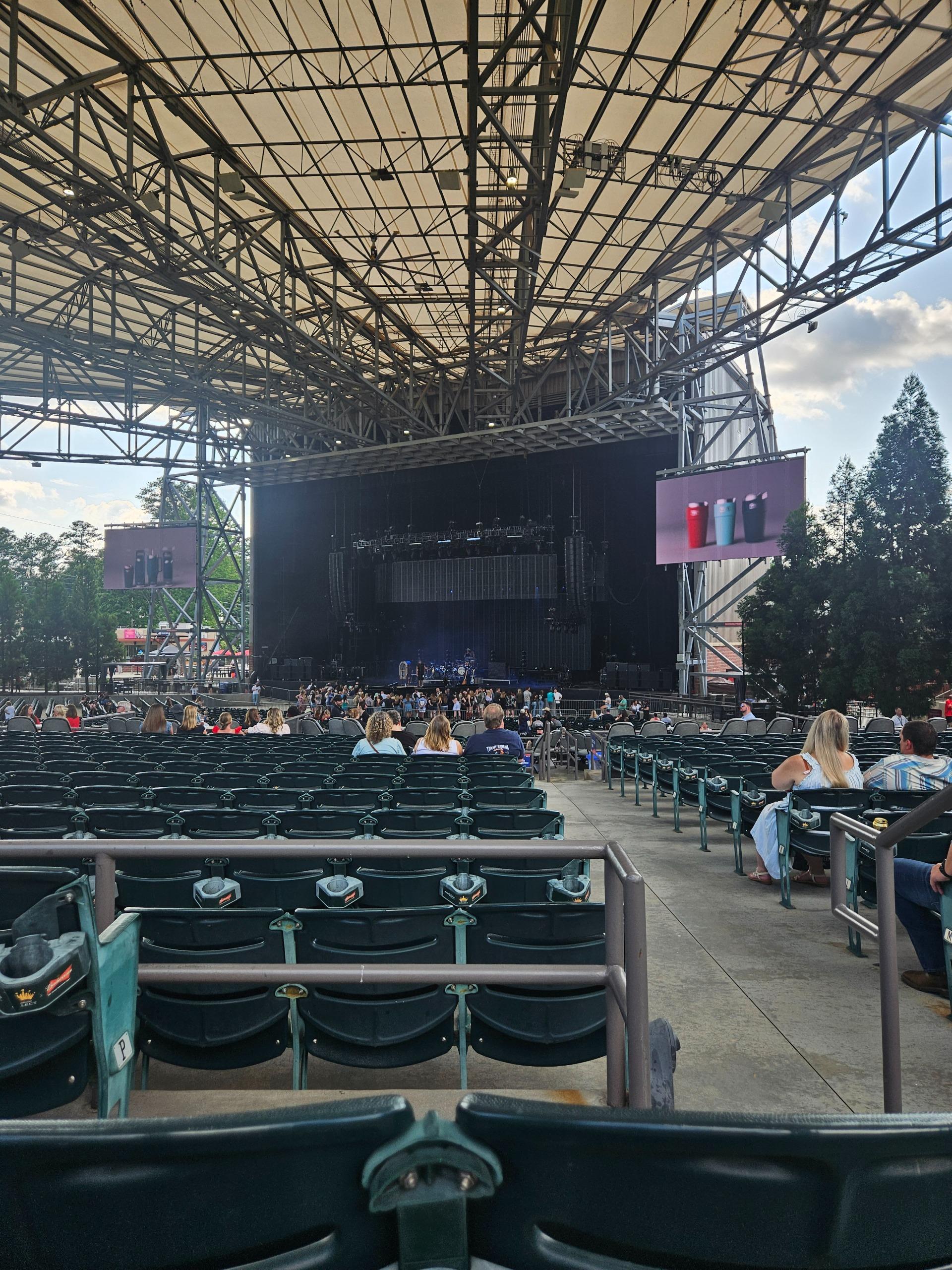 Ameris Bank Amphitheatre Section 102 Row R Seat 2