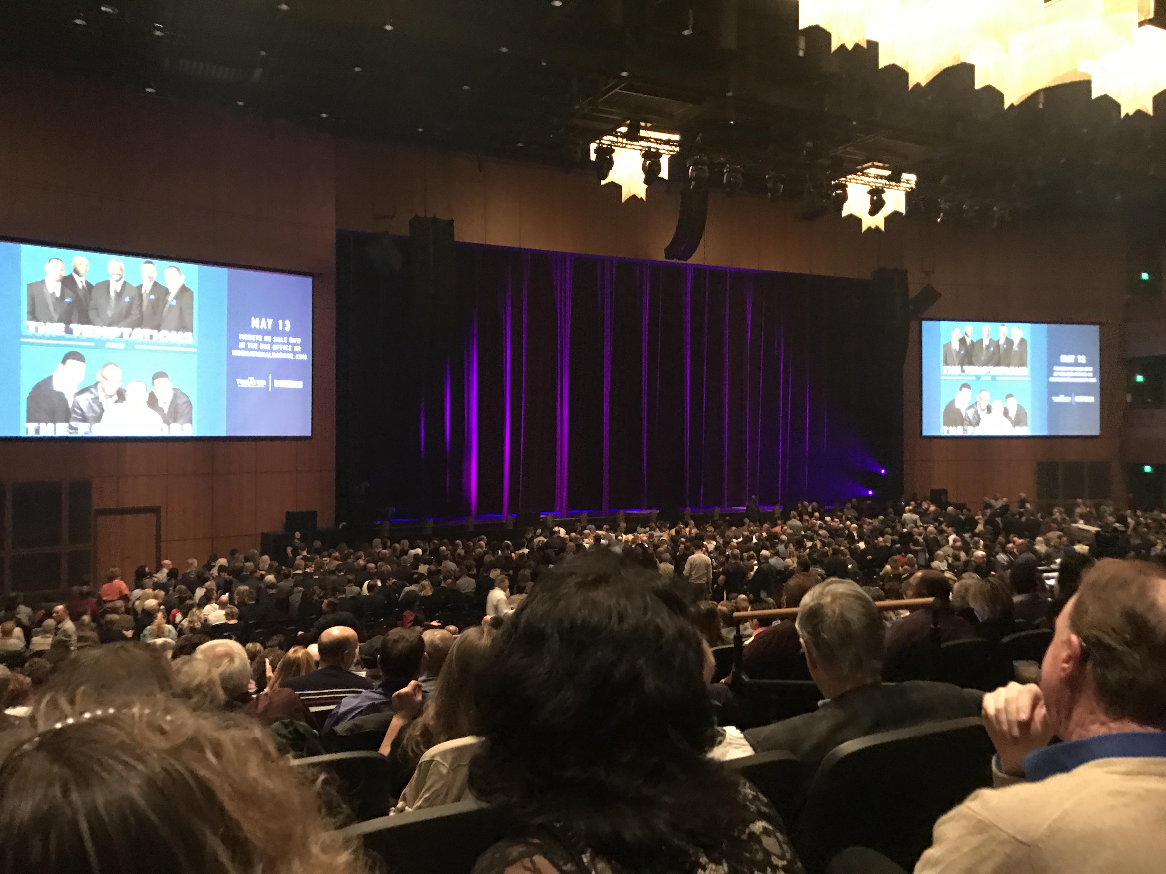 The Theater at MGM National Harbor Section 105 Row P Seat 7