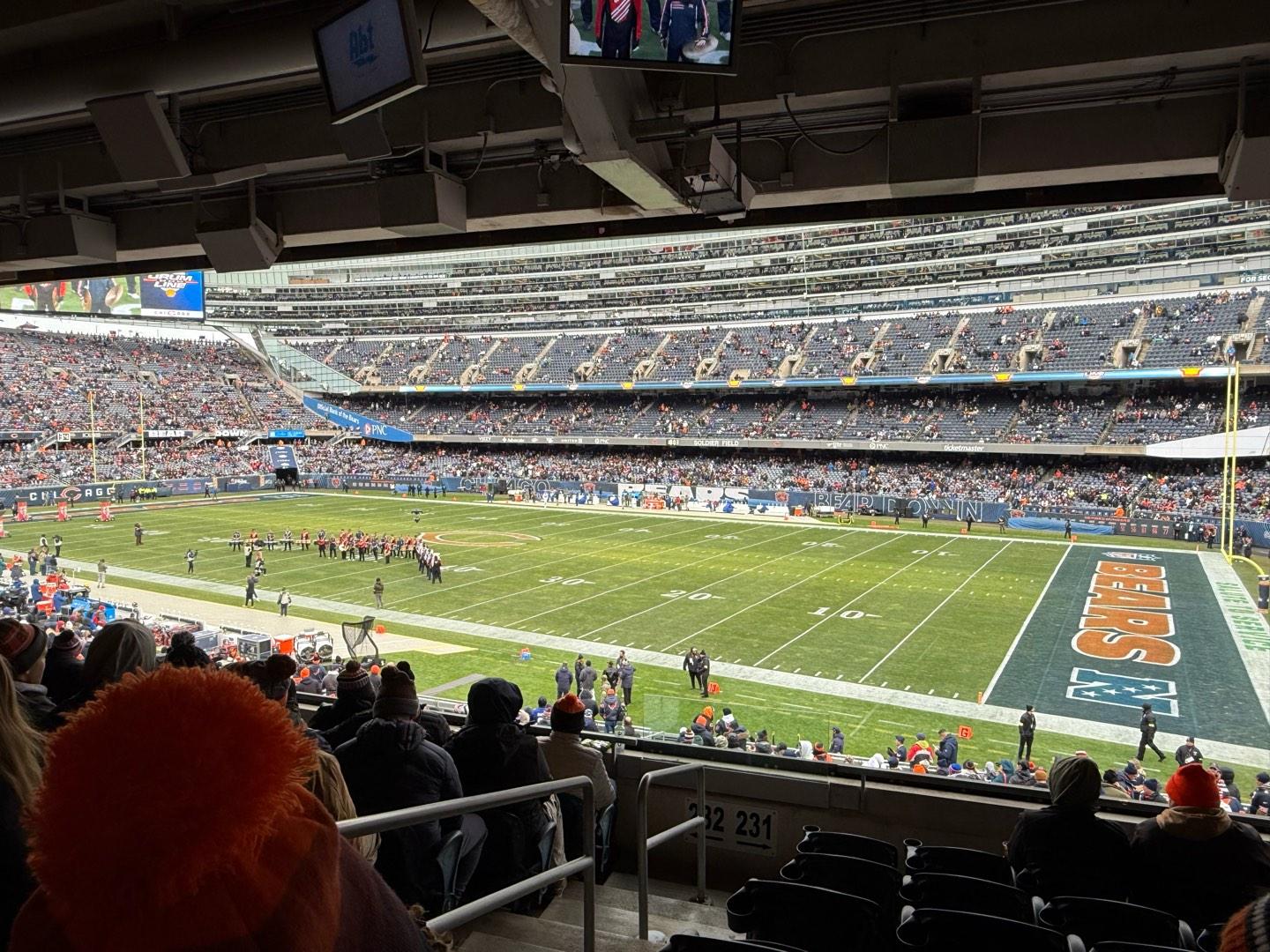 Soldier Field Section 231 Row 8 Seat 1