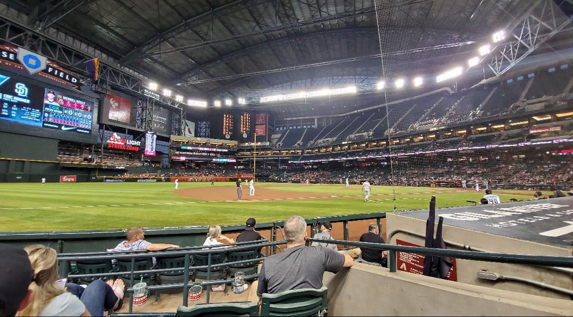 Chase Field Section R Row D Seat 5