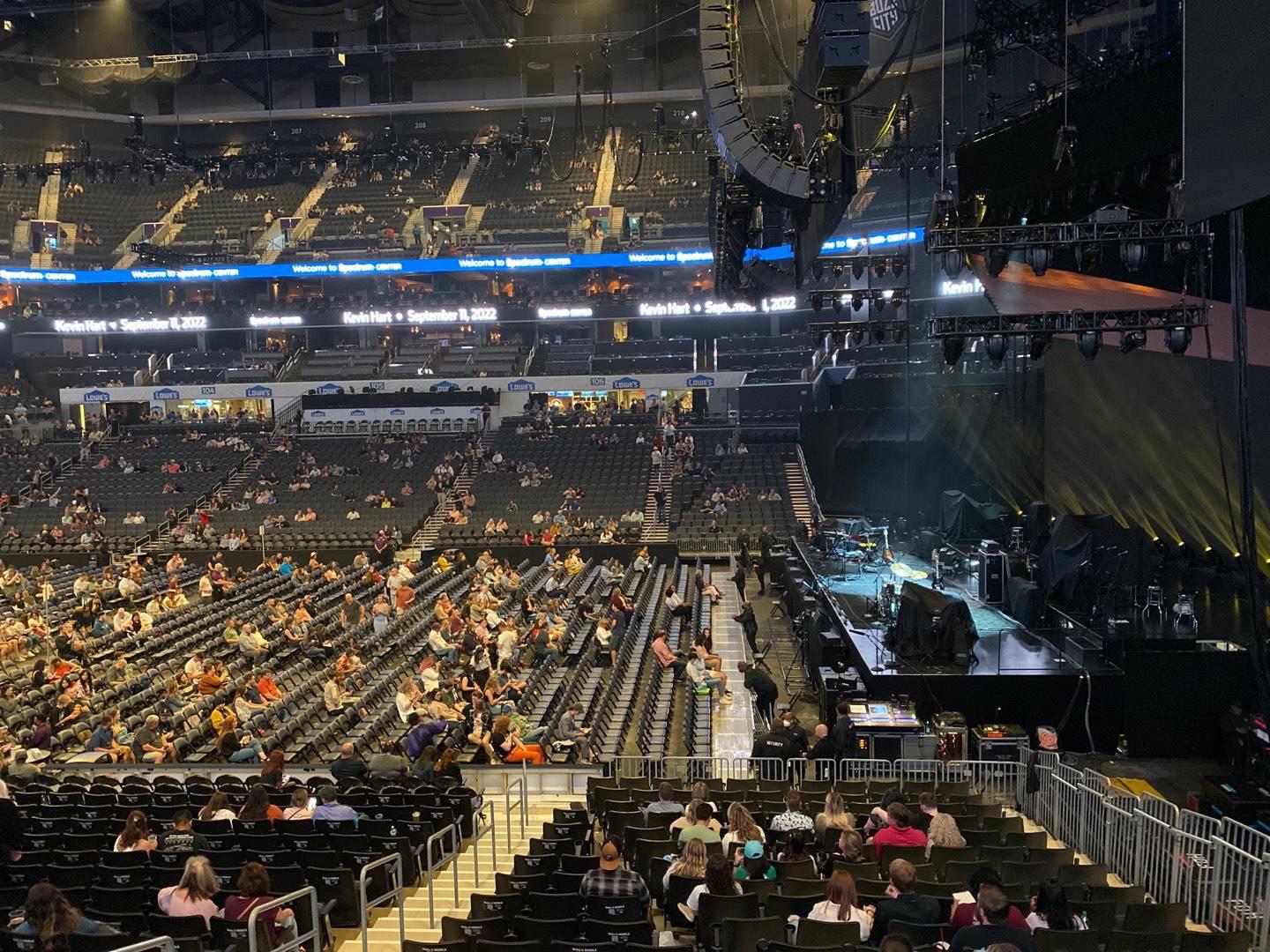 Spectrum Center Section 112 Row R Seat 20