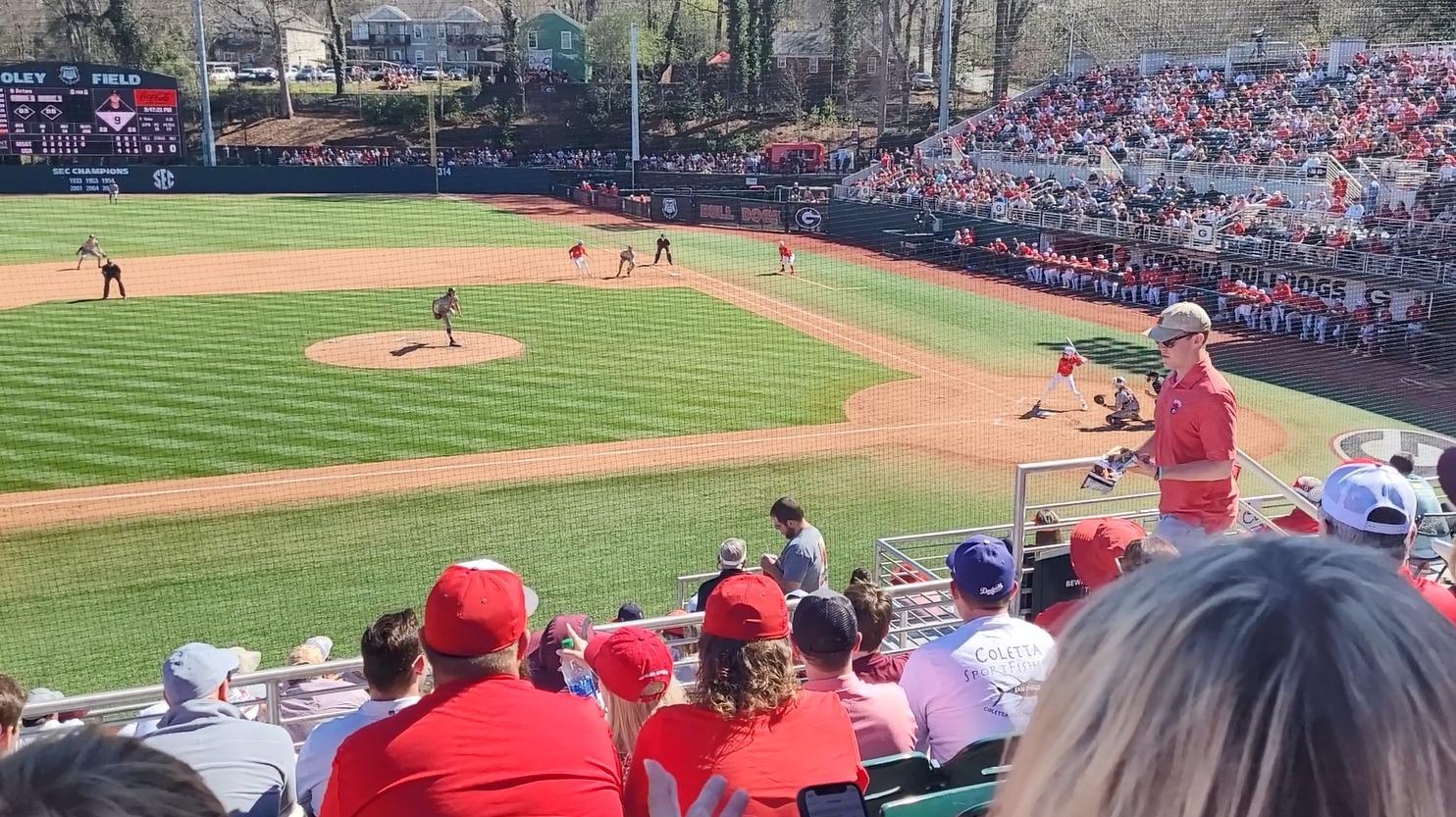 Foley Field Section 209 Row F 