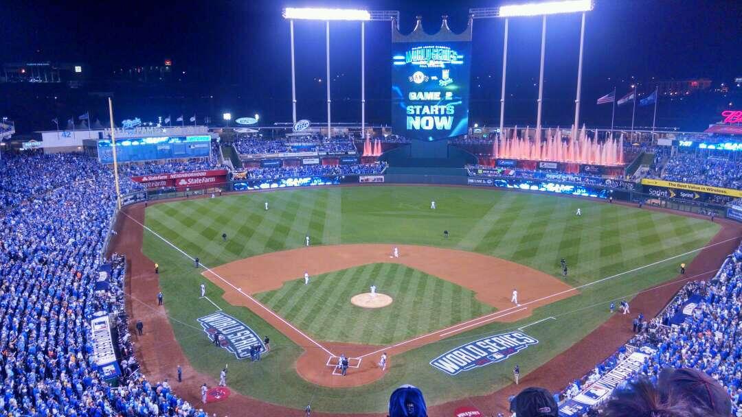 Kauffman Stadium Section 421 Row R Seat 8