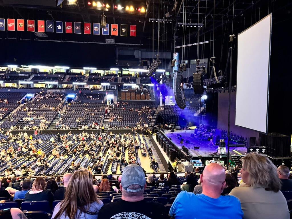 Bridgestone Arena Section 107 Row L Seat 28