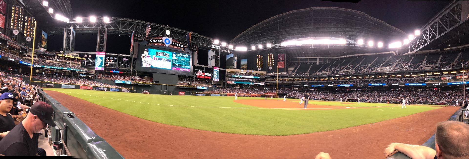 Chase Field Section R Row AA Seat 5