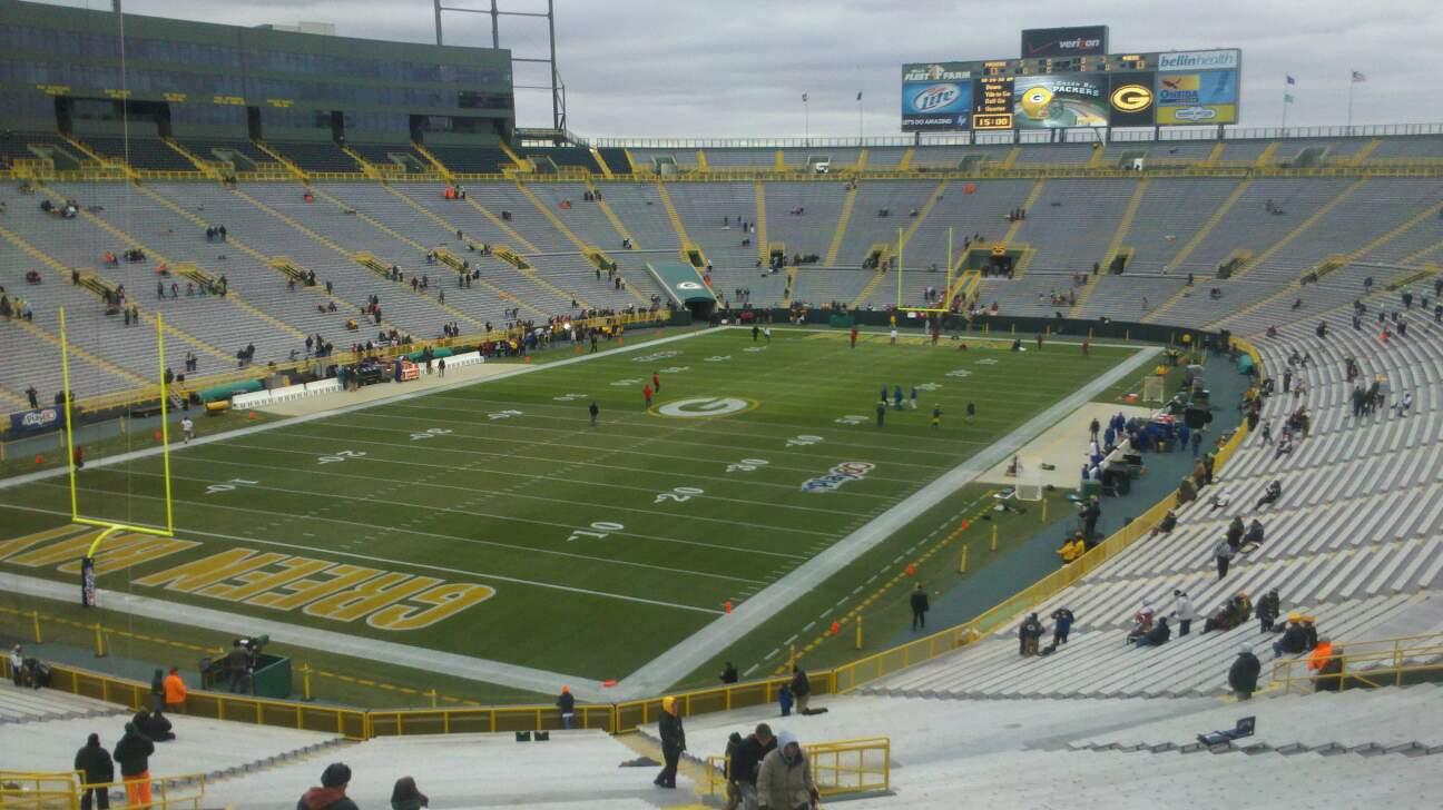 Lambeau Field Section 106 Row 57 Seat 7