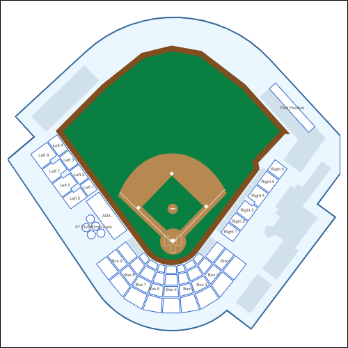 FirstEnergy Stadium, Reading Seating Chart