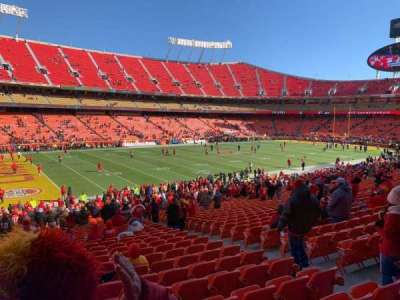 arrowhead stadium section 123