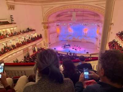 Carnegie Hall section Dress Circle RC