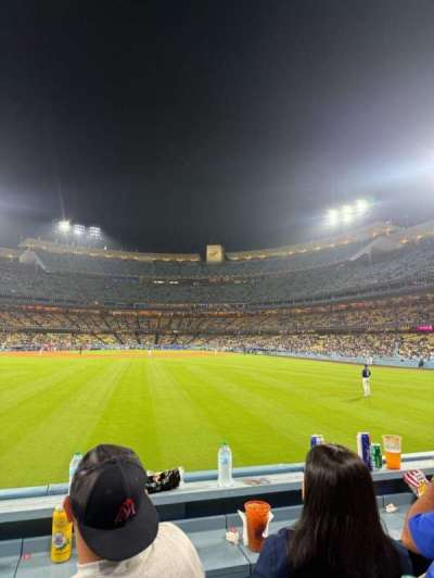 dodger stadium section LF Home Run Seat B