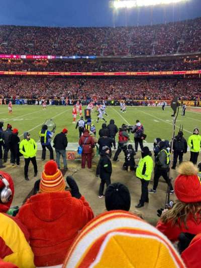 arrowhead stadium section 117