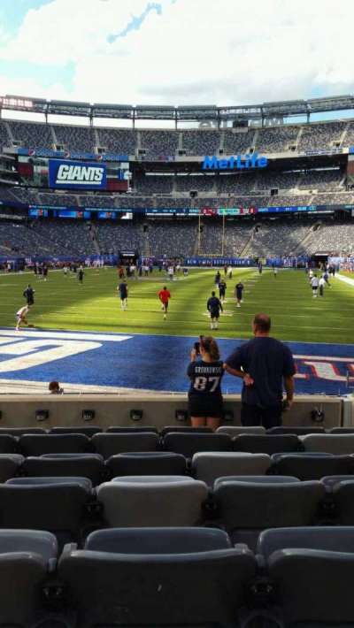 MetLife Stadium section 124