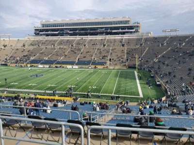 notre dame stadium section 125