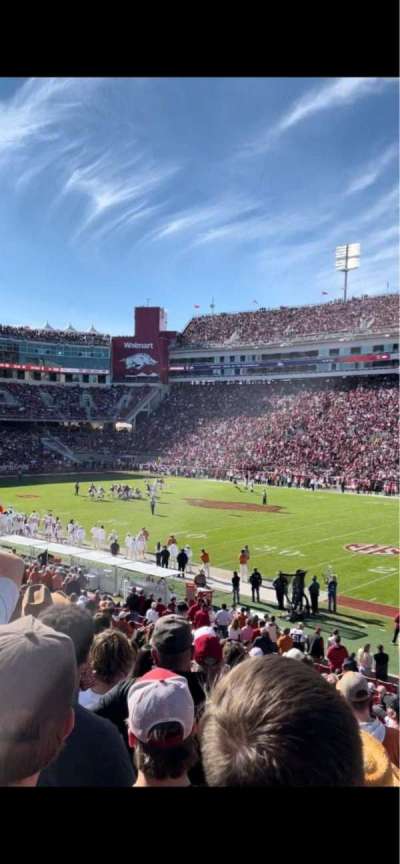 Razorback Stadium section E121