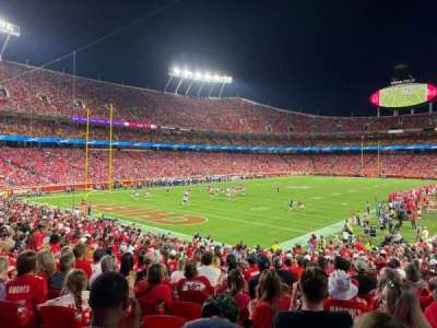 arrowhead stadium section 125