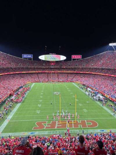 arrowhead stadium section 313