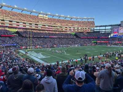 Gillette Stadium section 138