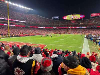 arrowhead stadium section 108