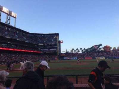 Oracle park section 110