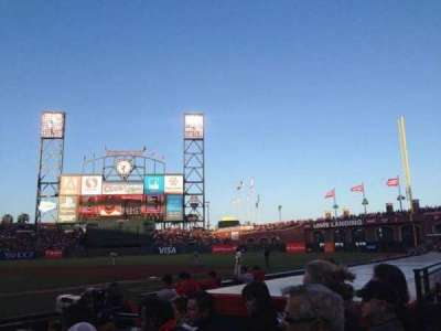 Oracle park section 110