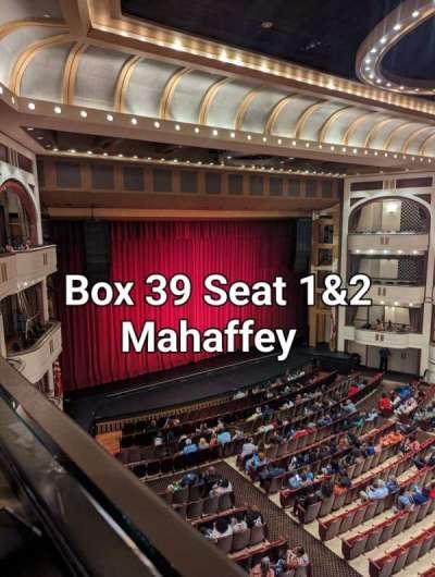 Mahaffey Theatre section Box 39