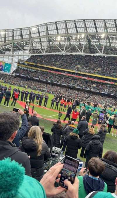 Aviva stadium section 124