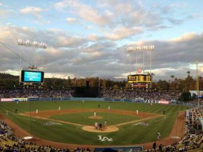 dodger stadium section Loge