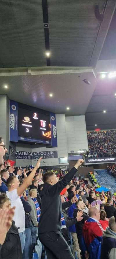 ibrox stadium section broomloan front