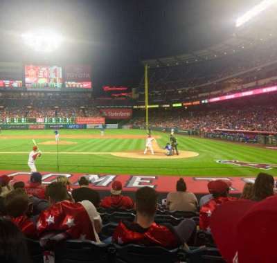 Angel Stadium section Diamond Club 114