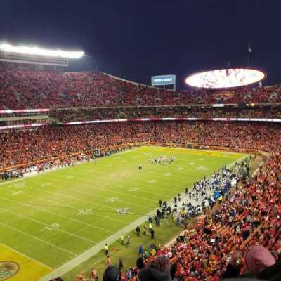arrowhead stadium section 307