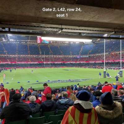 Principality Stadium section L42