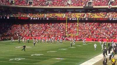 arrowhead stadium section 107