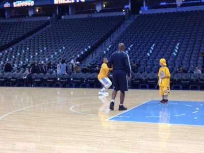 Ball Arena section Nuggets Bench