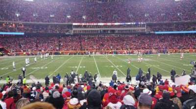 arrowhead stadium section 102