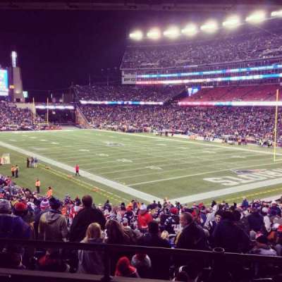 Gillette Stadium section 124